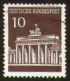 Brandenburger Tor, 10 Pf, gestempelt