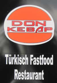 Don Kebab Schild