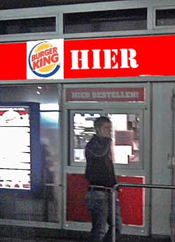 Burger King Alternativbeschriftung