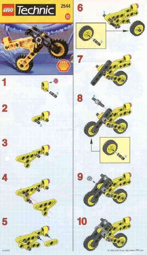 Bauanleitung LEGO Set 2544