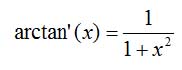Ableitung der arctan-Funktion