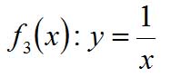 f3(x):y=1/x