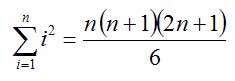 Formel für Summe der Quadratzahlen