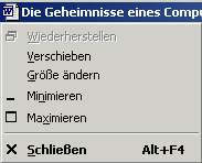Abbildung 69: Systemmenü