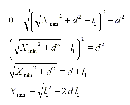 Formel für Xmin