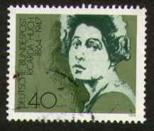 40 Pf, gestempelt, Ricarda Huch
