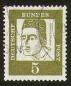 5 Pf, Albertus Magnus, gestempelt