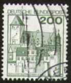 200 Pf, Schloss Bürresheim, gestempelt