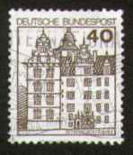 40 Pf, Renaissanceschloss Wolfsburg, gestempelt