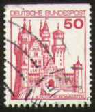 50 Pf, Schloss Neuschwanstein, gestempelt