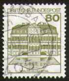 80 Pf, Schloss Wilhelmstal, gestempelt