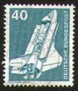 40 Pf, Weltraumlabor, gestempelt