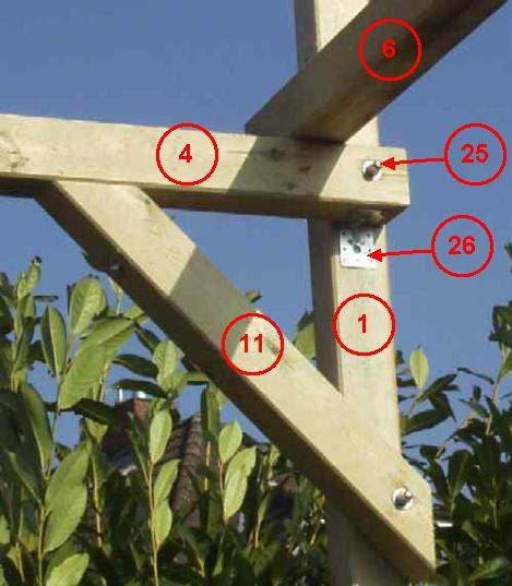 Detailaufnahme Ständerwerk