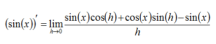 Differenzenquotient der Sinusfunktion mit Additionstheorem